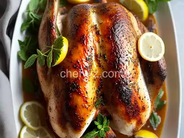 Roasted Lemon Balm Chicken