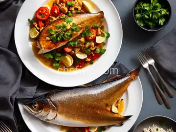 Roasted Mackerel with Garlic and Paprika