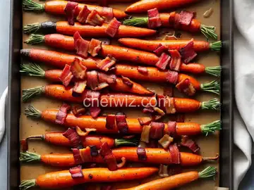 Roasted Maple Carrots with Bacon