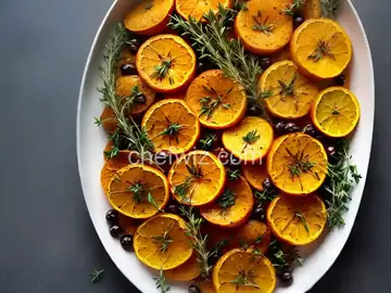 Roasted Oranges with Thyme