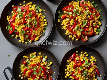 Roasted Pasilla Peppers with Corn and Cotija