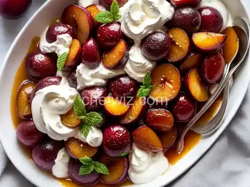 Roasted Plums With Greek Yogurt