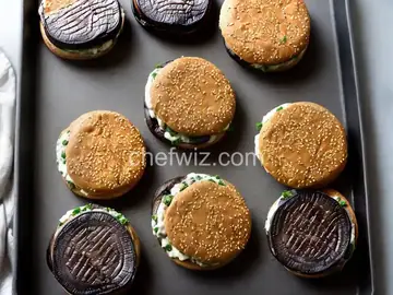 Roasted Portobello Mushroom Burgers with Blue Cheese