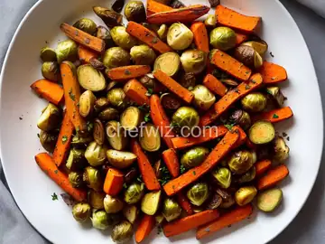 Roasted Potatoes, Carrots, Parsnips and Brussels Sprouts