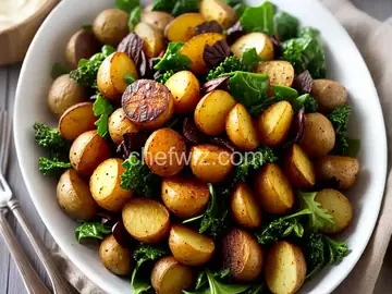 Roasted Potatoes with Greens