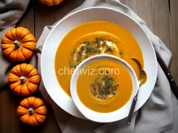 Roasted Pumpkin Soup With Brown Butter and Thyme Recipe