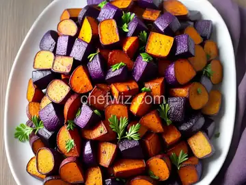 Roasted Purple Sweet Potatoes