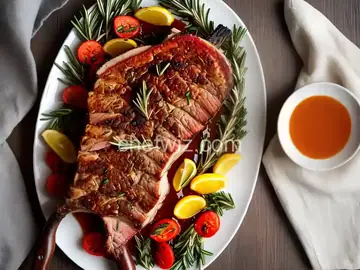 Roasted Rack of Lamb with Rosemary Jus