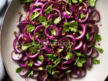 Roasted Red Onion Flowers