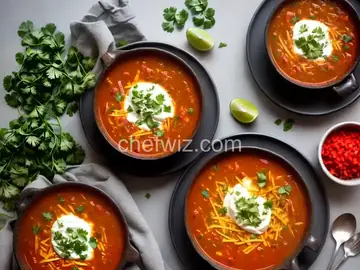 Roasted Red Pepper Tortilla Soup
