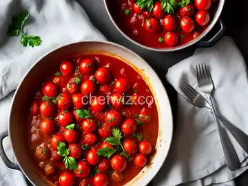 Roasted Roma Tomatoes and Garlic