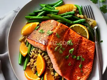 Roasted Salmon with Orange-Ginger Glaze