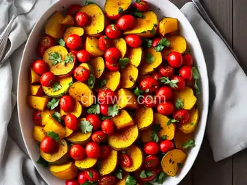 Roasted Squash and Tomatoes