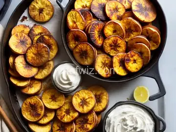 Roasted Sweet Plantains With Cream and Cinnamon Recipe