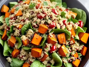 Roasted Sweet Potato Quinoa Salad