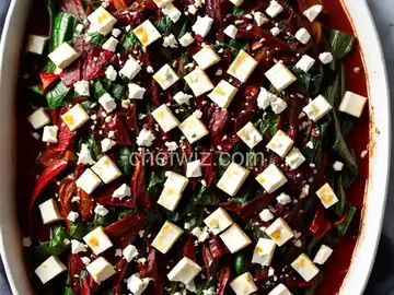 Roasted Swiss Chard with Feta