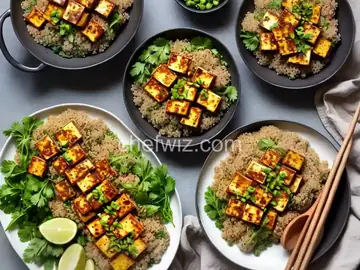 Roasted Tofu with Quinoa