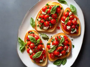 Roasted Tomato Bruschetta