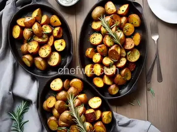 Roasted Yukon Potatoes with Rosemary