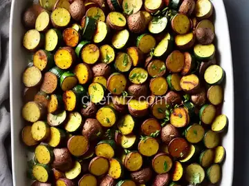 Roasted Zucchini and Red Potatoes