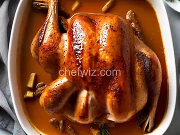 Roasted and Braised Turkey with Cognac Gravy