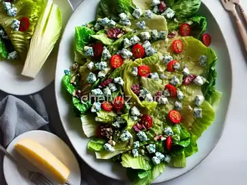Romaine Salad with Blue Cheese Vinaigrette