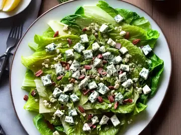 Romaine Salad with Chives and Blue Cheese