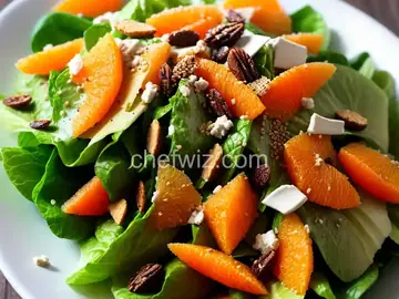 Romaine and Mandarin Orange Salad with Poppy Seed Dressing