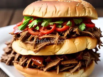Root Beer Pulled Pork Sandwich
