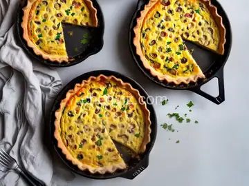 Round 2 Recipe-Bacon and Mushroom Quiche