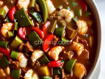 Roux-Based Authentic Seafood Gumbo with Okra