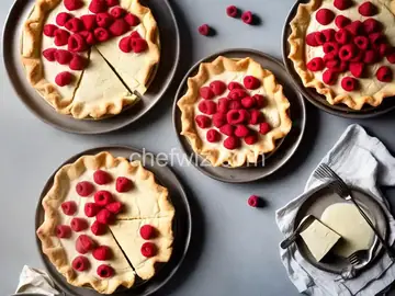 Ruffled Milk Pie With Raspberries