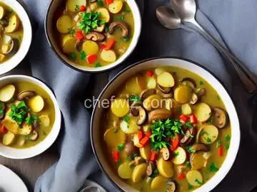 Russian Mushroom and Potato Soup