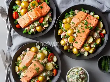 Russian Salmon and Potato Salad