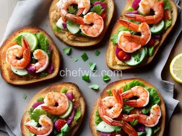 Rustic Shrimp Toasts
