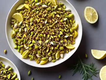 Saffron and Lemon Toasted Pistachios