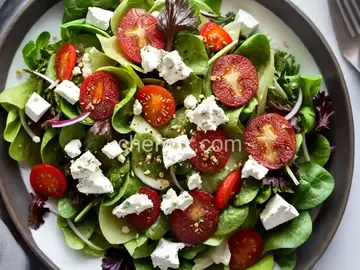 Salad with Warm Goat Cheese