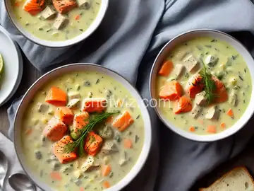 Salmon Chowder with Dill