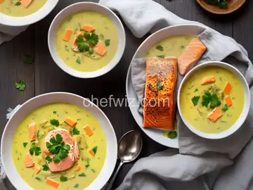 Salmon Coconut Soup