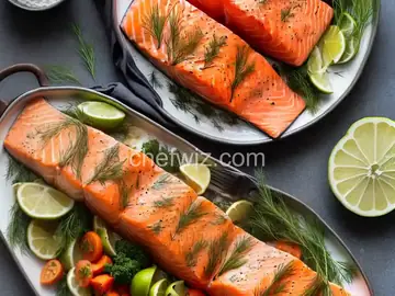Salmon Fillets with Creamy Dill