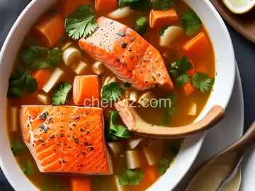 Salmon Head Soup Recipe