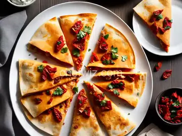 Salmon Quesadillas with Sun-Dried Tomatoes