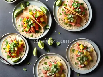 Salmon Tacos With Pineapple-Chile Salsa