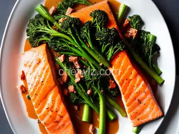 Salmon and Broccolini With Citrus-Chile Sauce