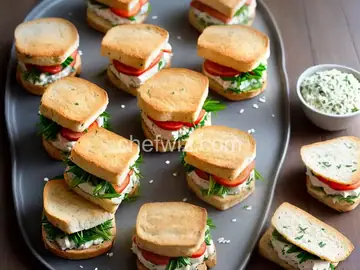 Salmon and Chive Tea Sandwiches