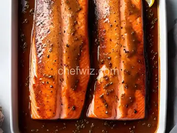 Salmon with Brown Sugar and Bourbon Glaze