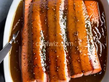 Salmon with Brown Sugar and Mustard Glaze
