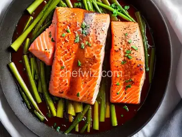 Salmon with Caramelized Leeks
