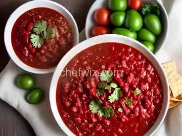Salsa Roja: Red Chile-Tomatillo Salsa