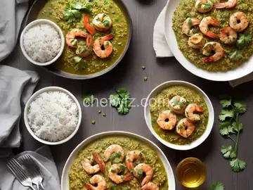 Salsa Verde Shrimp with Cilantro Rice